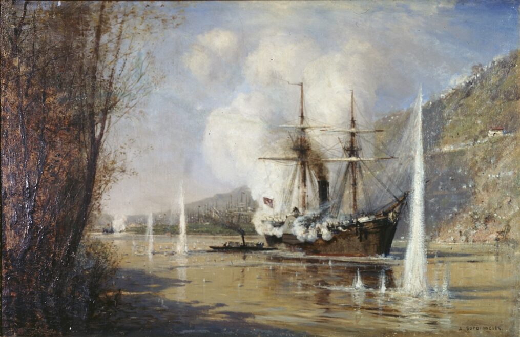 Атака на Дунае турецкого парохода миноносной лодкой «Шутка» 16 июня 1877 года (дело Скрыдлова)